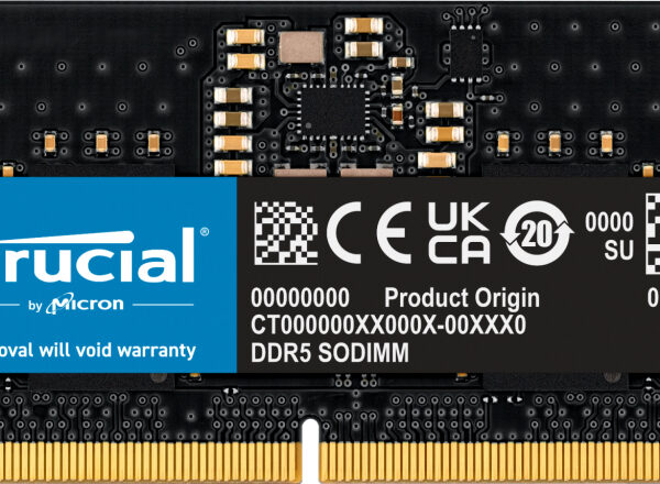 Memoria ram ddr5 8gb crucial  - sodimm - 4800 mhz - pc5 38400 cl40