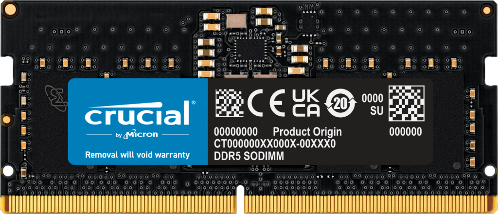 Memoria ram ddr5 8gb crucial - sodimm - 4800 mhz - pc5 38400 cl40 - 1 Memoria ram ddr5 8gb crucial - sodimm - 4800 mhz - pc5 38400 cl40 - Imagen 1