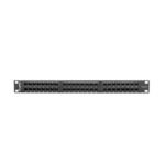 Patch panel lanberg 48 puertos 1u cat.6 19 pulgadas negro