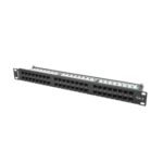 Patch panel lanberg 48 puertos 1u cat.6 19 pulgadas negro - Imagen 4