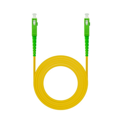Latiguillo cable fibra optica mono nanocable sc - apc lszh amarillo 5m
