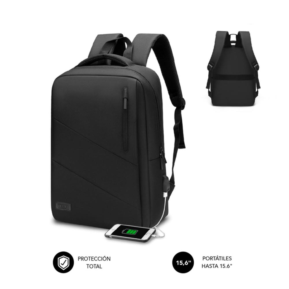Mochila subblim city backpack para portatil 15.6 pulgadas negro - 1 Mochila subblim city backpack para portatil 15.6 pulgadas negro - Imagen 1
