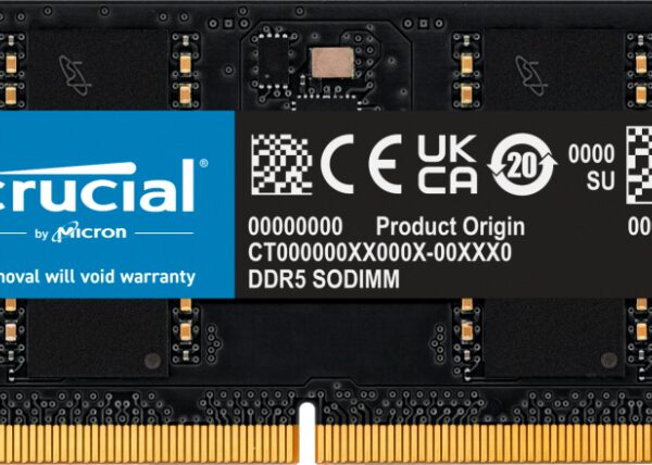 Memoria ram ddr5 32gb crucial - sodimm - 5600 mhz - pc5 44800 - cl46