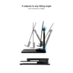 Soporte tooq plegable para tablet hasta 12.9 pulgadas negro - Imagen 2