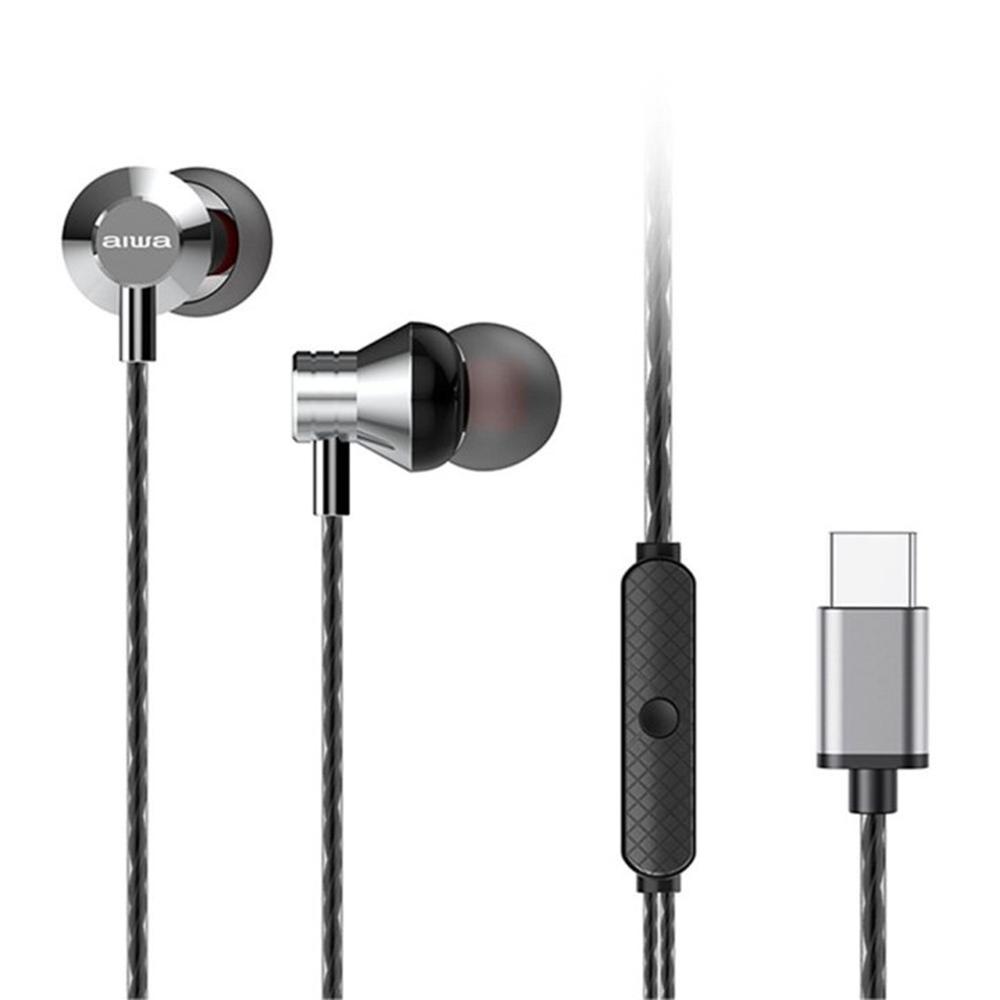 Auriculares aiwa estm - 50usb - c - sl usb tipo c plata - 1 Auriculares aiwa estm - 50usb - c - sl usb tipo c plata - Imagen 1