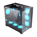 Caja ordenador gaming hiditec atx sky cristal templado negro - Imagen 3