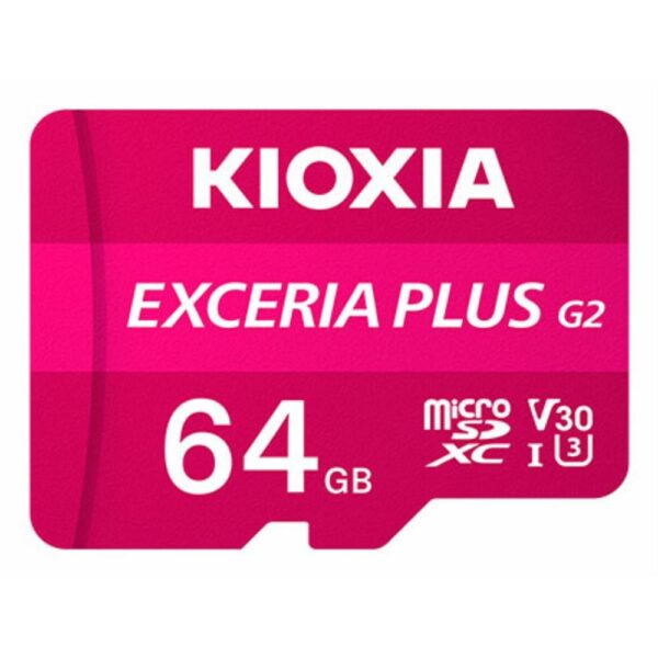 Tarjeta memoria micro sd kioxia 64gb exceria plus g2 w - adaptador
