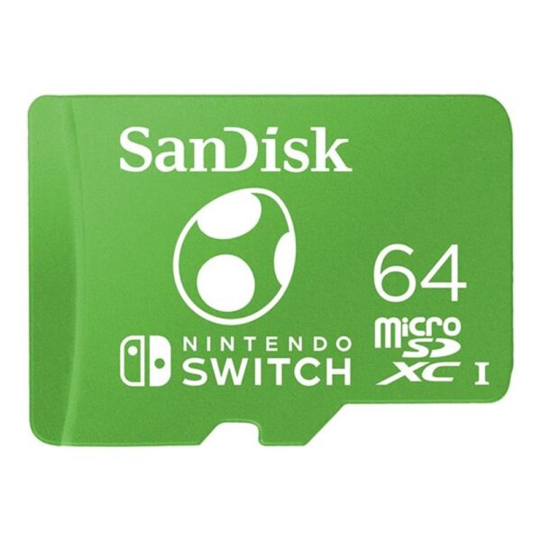 Tarjeta memoria micro secure digital 64gb sandisk nintendo switch uhs - i