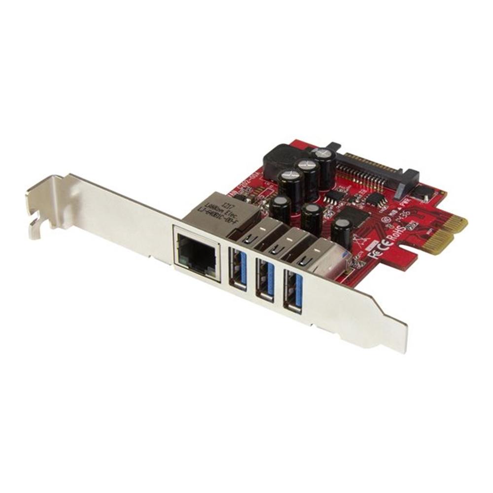Tarjeta de red startech pexusb3s3ge 1x rj45 3x usb 3.0 - 1 Tarjeta de red startech pexusb3s3ge 1x rj45 3x usb 3.0 - Imagen 1