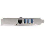 Tarjeta de red startech pexusb3s3ge 1x rj45 3x usb 3.0 - Imagen 3