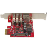 Tarjeta de red startech pexusb3s3ge 1x rj45 3x usb 3.0 - Imagen 4