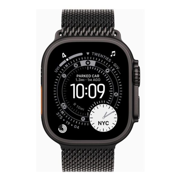 Smartwatch apple watch ultra 3 gps + cellular 49mm black titanium case  black titanium milanese loop -  l