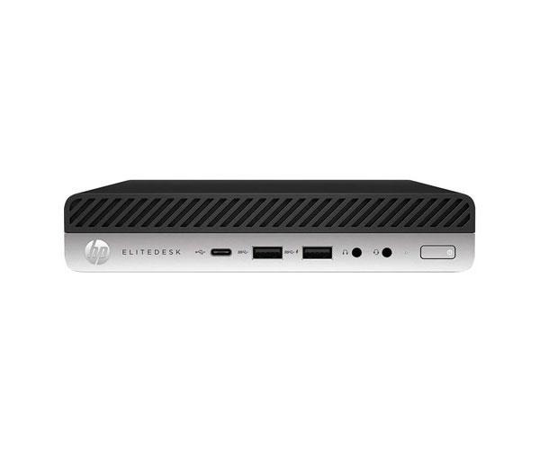 Ordenador reacondicionado mini hp elitedesk 800 g3 - i5 - 7th - 8gb - 256gb m2 - win 10 pro - sin cable trébol - wifi+antena - sin vga