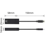 Cable adaptador ewent usb tipo c a rj45 - macho - hembra - Imagen 3