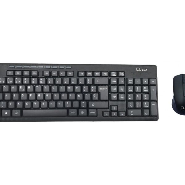 Kit teclado + raton inalambrico l - link ll ll - kb - 555 - wcombo usb negro