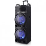 Altavoz trolley aiwa kbtus - 900 100w rms con karaoke 2 micros inalambricos - Imagen 5