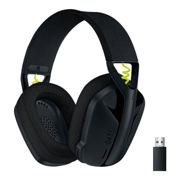 Auriculares con micrófono logitech g435 gaming inalámbricos negro