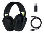 Auriculares con micrófono logitech g435 gaming inalámbricos negro - Imagen 4