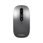 Mouse raton coolbox ia w02 gris 1600 dpi inalambrico rf+bt