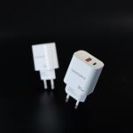 Cargador nanocable usb - c - pd + usb - a - qc 30w blanco - Imagen 2